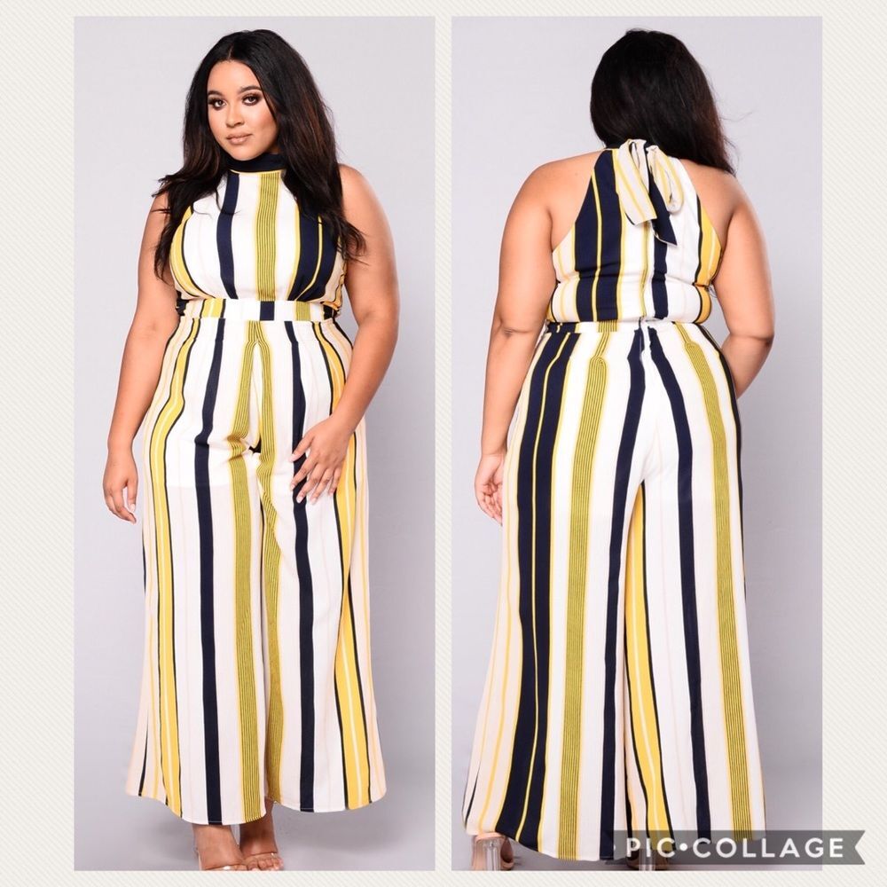 Fashion Nova Spot Light on Me Jumpsuit Sz 3X